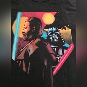 Star Wars Obi-Wan Kenobi Darth Vader Tatooine Suns & Sabers Mens Size 2XL